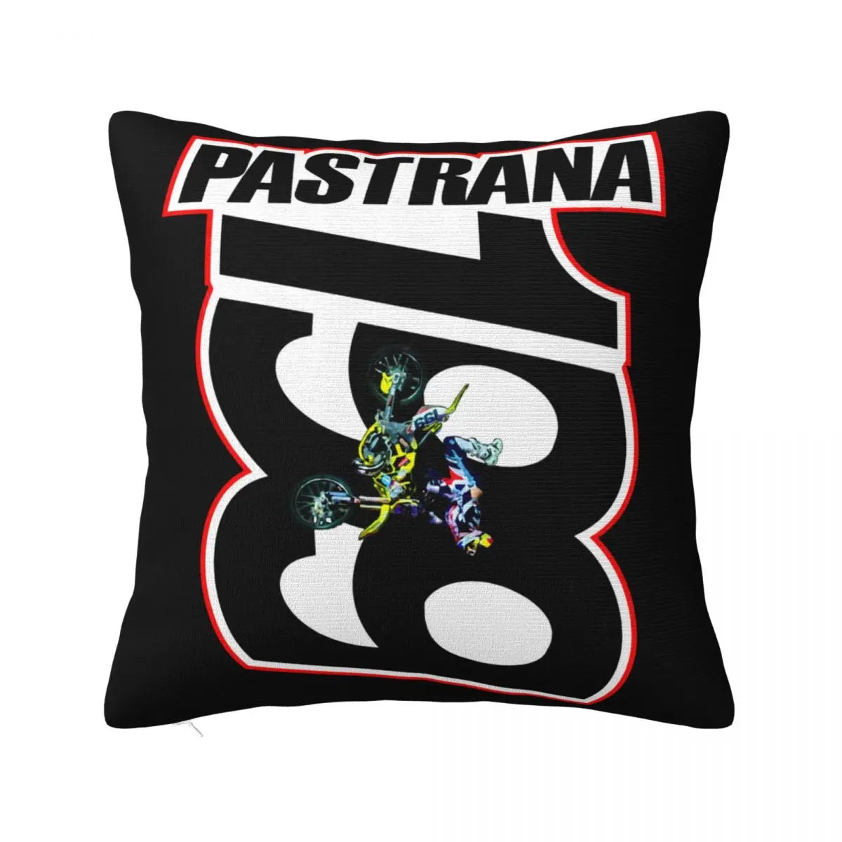 

New Popular Travis Pastrana 199 Supercross Mens Black S 5Xl Birthday Interested Creative Cheap Sale Pillow Case