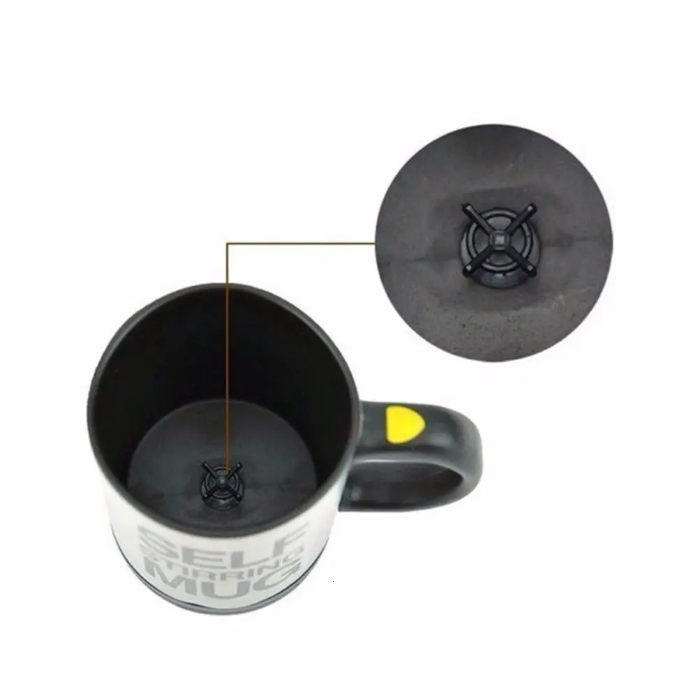 400ML Self Stirring Mug Stainless Steel mix Coffee tea Cup with Lid Automatic Electric Lazy Coffee Milk Mixing auto stirring mug