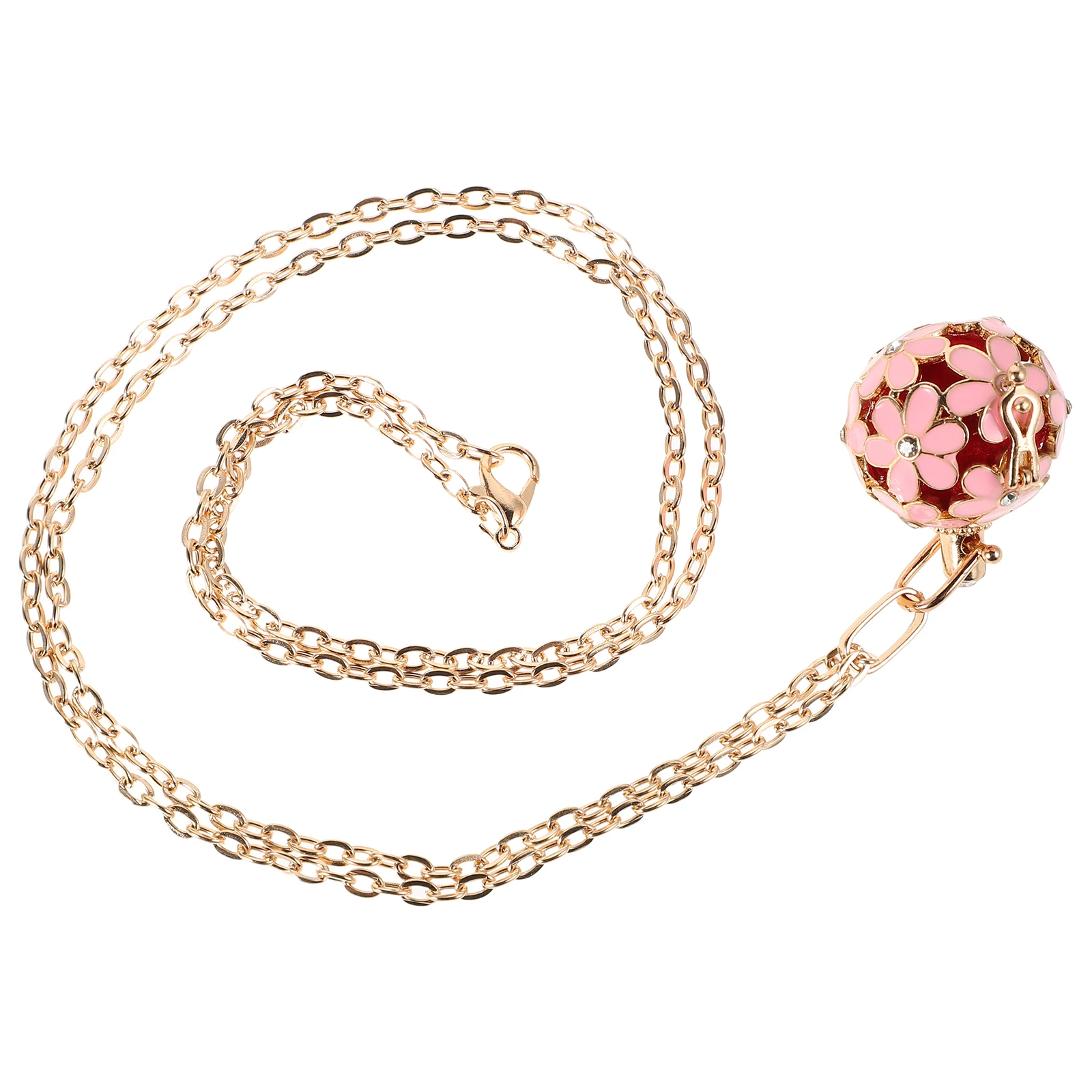 

Colorful Flower Cage Necklace Aromatherapy Diffuser Hollow Out Essential Oil Locket Chain Choker Beaded Accessories Longlasting