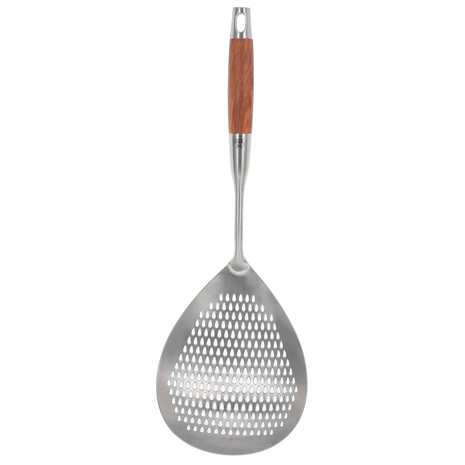 

H Ladle Stainless Steel Large Slotted Spoon Strainer Kitchen Tool Pasta Oil Skimmer Food Strainers Metal Pot