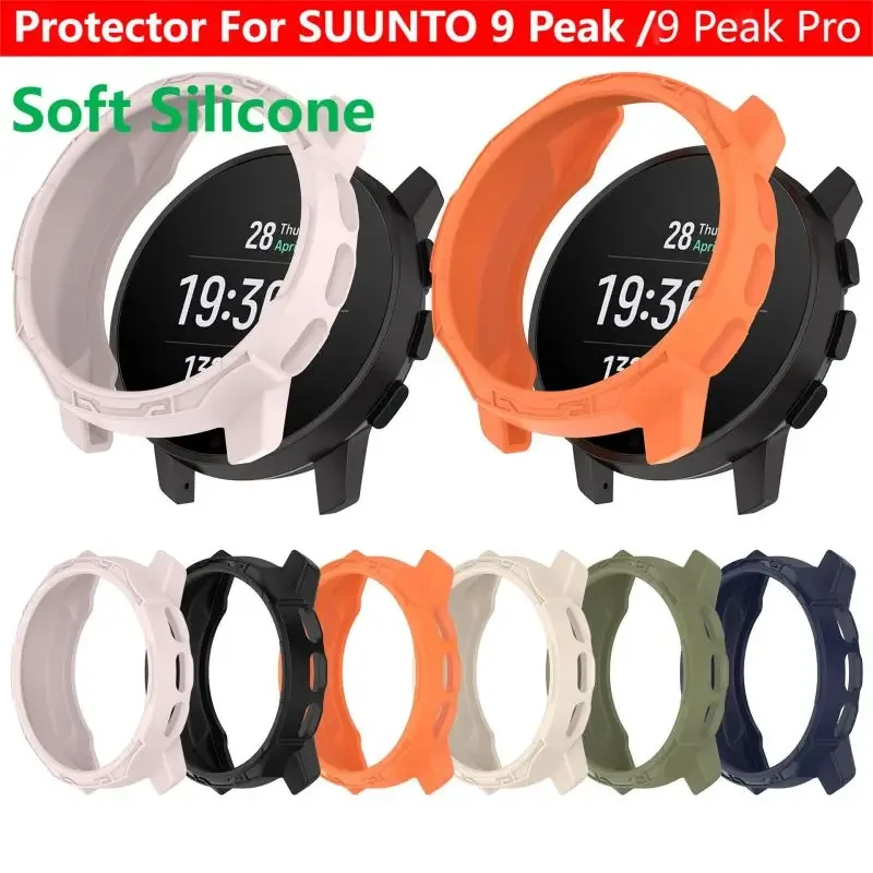 غطاء جراب واقٍ من البولي يثين الحراري لـ SUUNTO 9 Peak Pro ، حزام ساعة ذكي ، مصد سيليكون شفاف لين ، غلاف واقي ، ملحقات