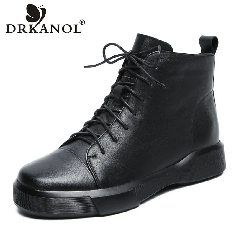 drkanol-classique-noir-femmes-bottes-2026-automne-hiver-chaussures-chaudes-dames-en-cuir-veritable-bottines-semelle-souple-a-la-main-bottes-plates