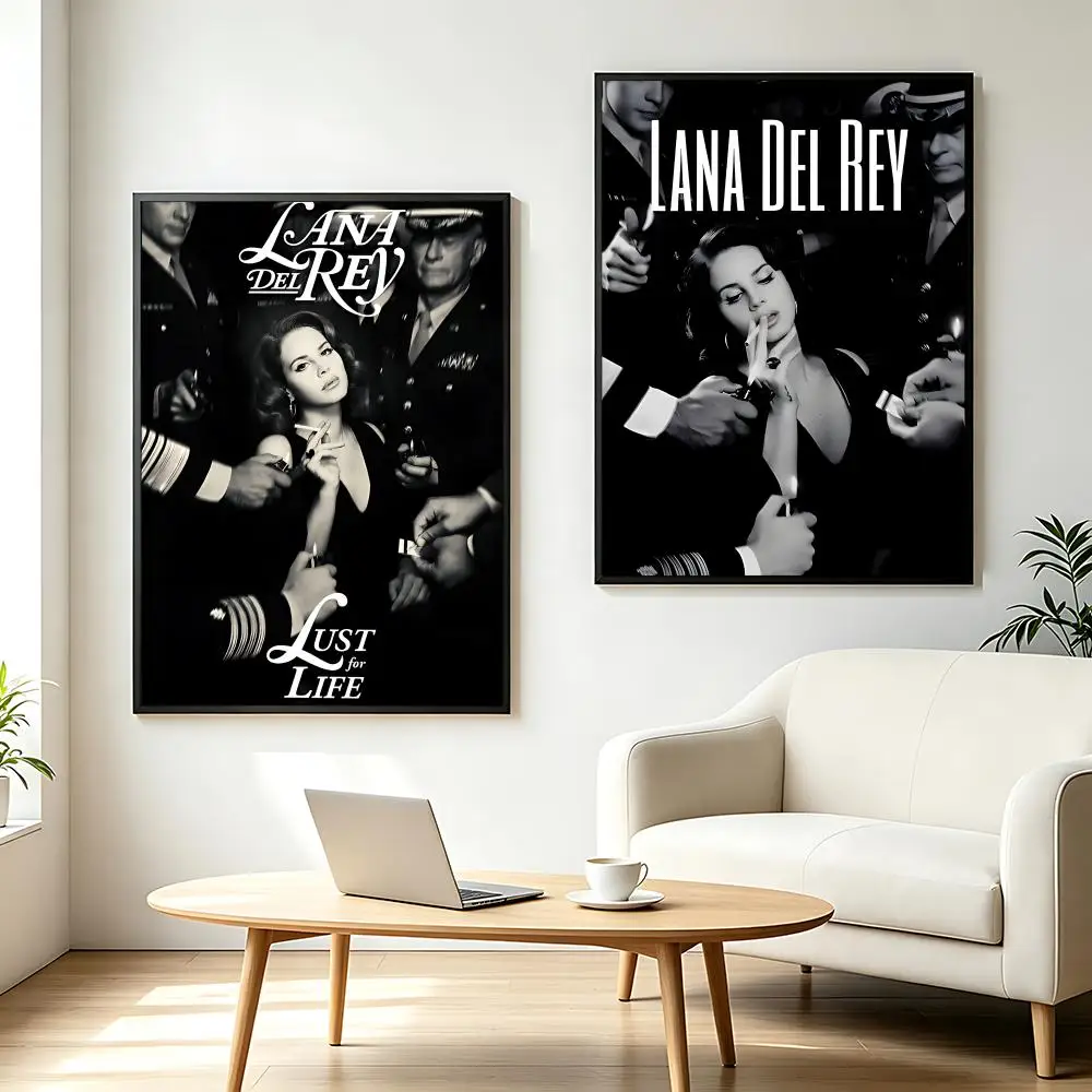 music Lana Del Rey Poster  Poster HD Printing Fresh and Nordic Home Decor Wall Art for the Living Rooms Hallways Gift Giving