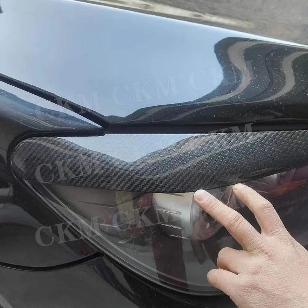 

Накладки на фары из карбона (реснички) для BMW 7 серии G01 2009-2015, аксессуары для тюнинга кузова