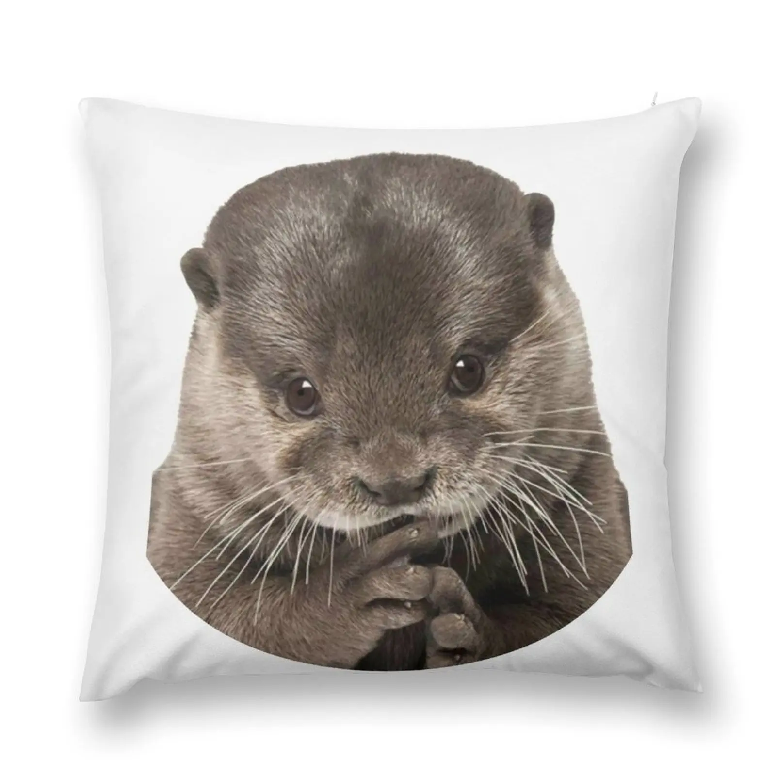 Cute baby otter Throw Pillow christmas supplies Pillow Covers Decorative Sofa Covers pillow