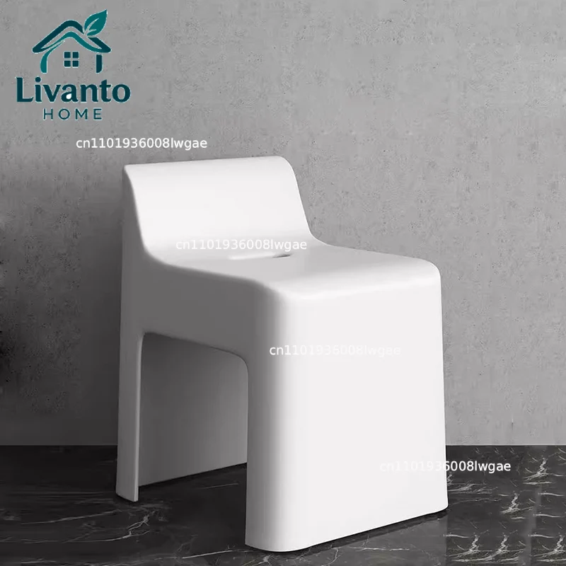 

Foot Bench Portable Cute Baby Stool Bedroom Nordic Plastic Shower Bathroom Chair Designer Space Saving Tabouret Home Furniture