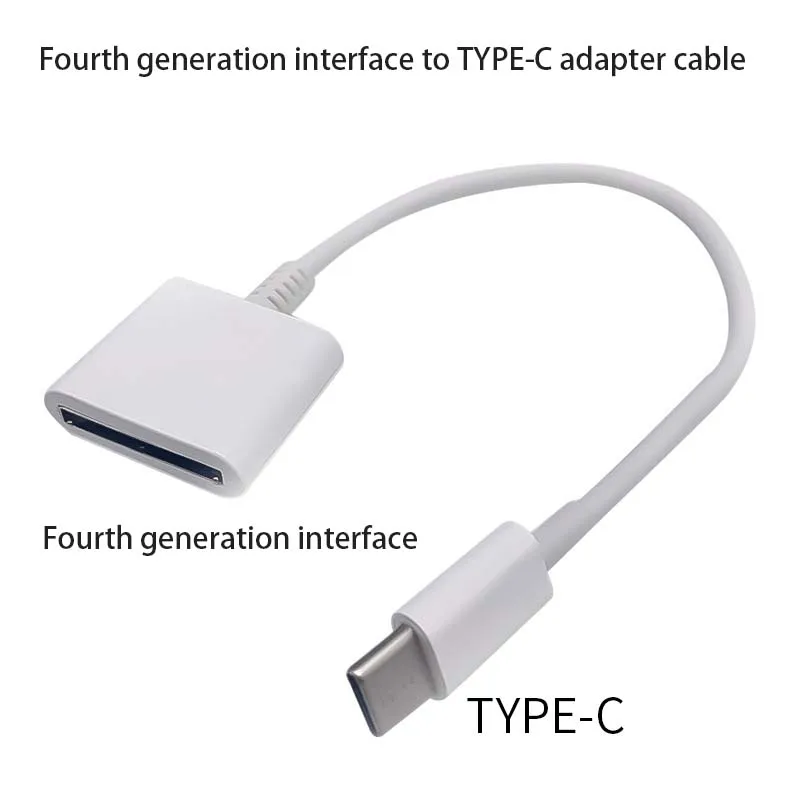 Suitable For A-pple 4-To-Type-C Interface Adapter, A-pple 30pin To Type-C Adapter, A-pple Charging Cable