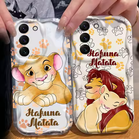 The Lion King Phone Case For Samsung S25 S24 S23 S22 S21 S20 A04 A05s A05 A06 Ultra Plus FE 5G Wave Oil