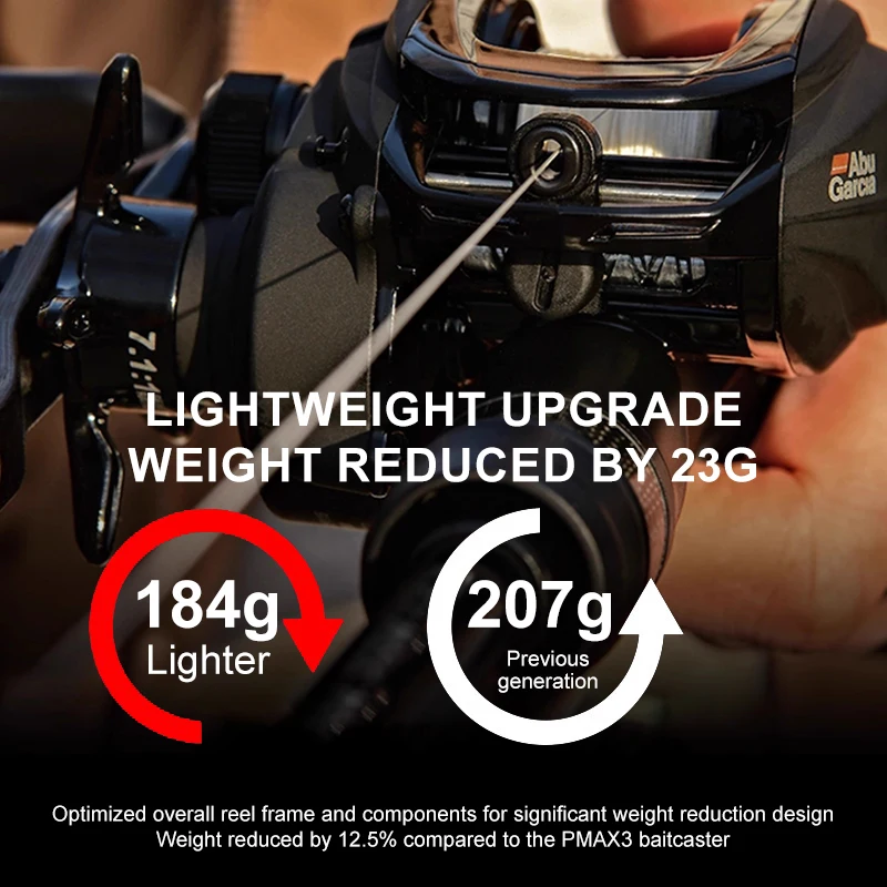 Abu Garcia PMAX SX carrete de cebo 7.1 freno magnético lubina y lucio - imagen 2