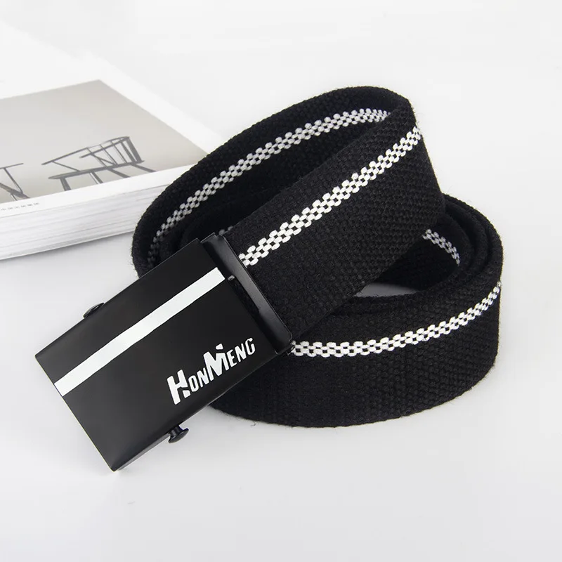 White Blue Black Military Automatic Buckle Nylon Belt Outdoor Hunting Multifunctional Tactical Canvas Belt High Quality Men Belt