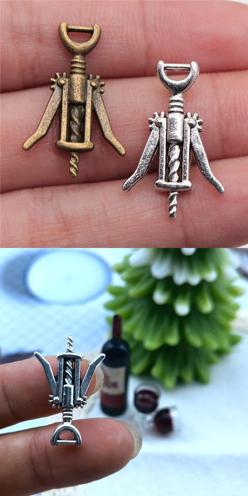 1/12 1/6 Bjd Dollhouse Accessories Mini Wine Bottle Opener Miniature Corkscrew Model For OB11 Doll House Kitchen Decorat
