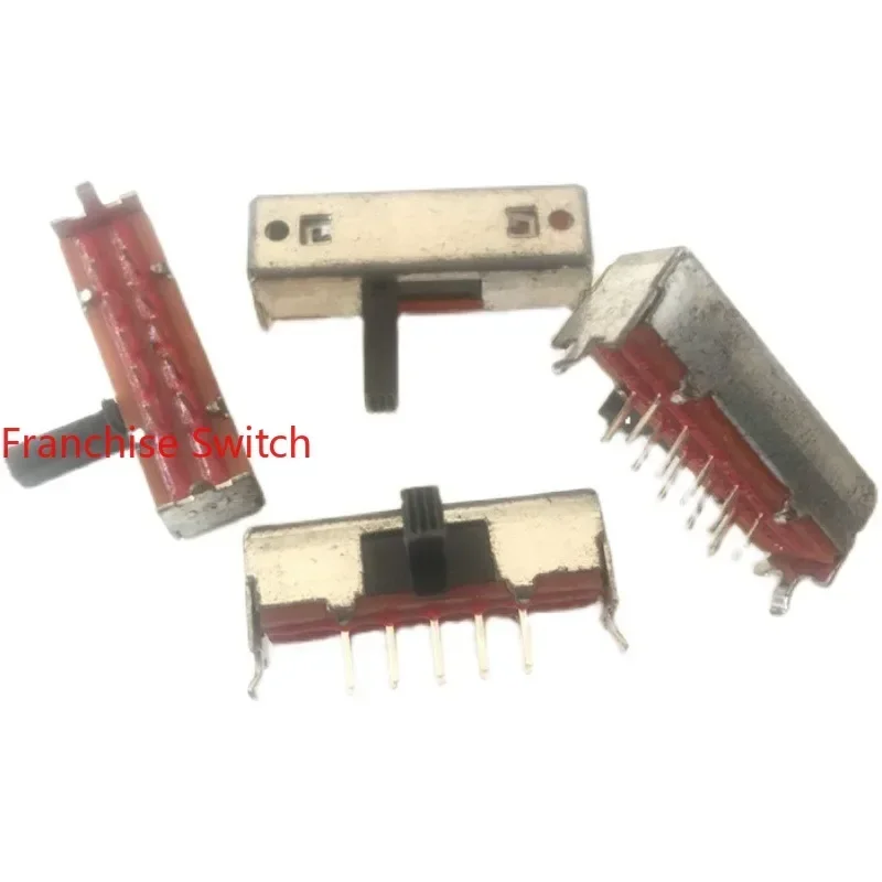 

10 шт. SSSU124900 3-скоростной 10-контактный двухрядный горизонтальный ползунковый переключатель