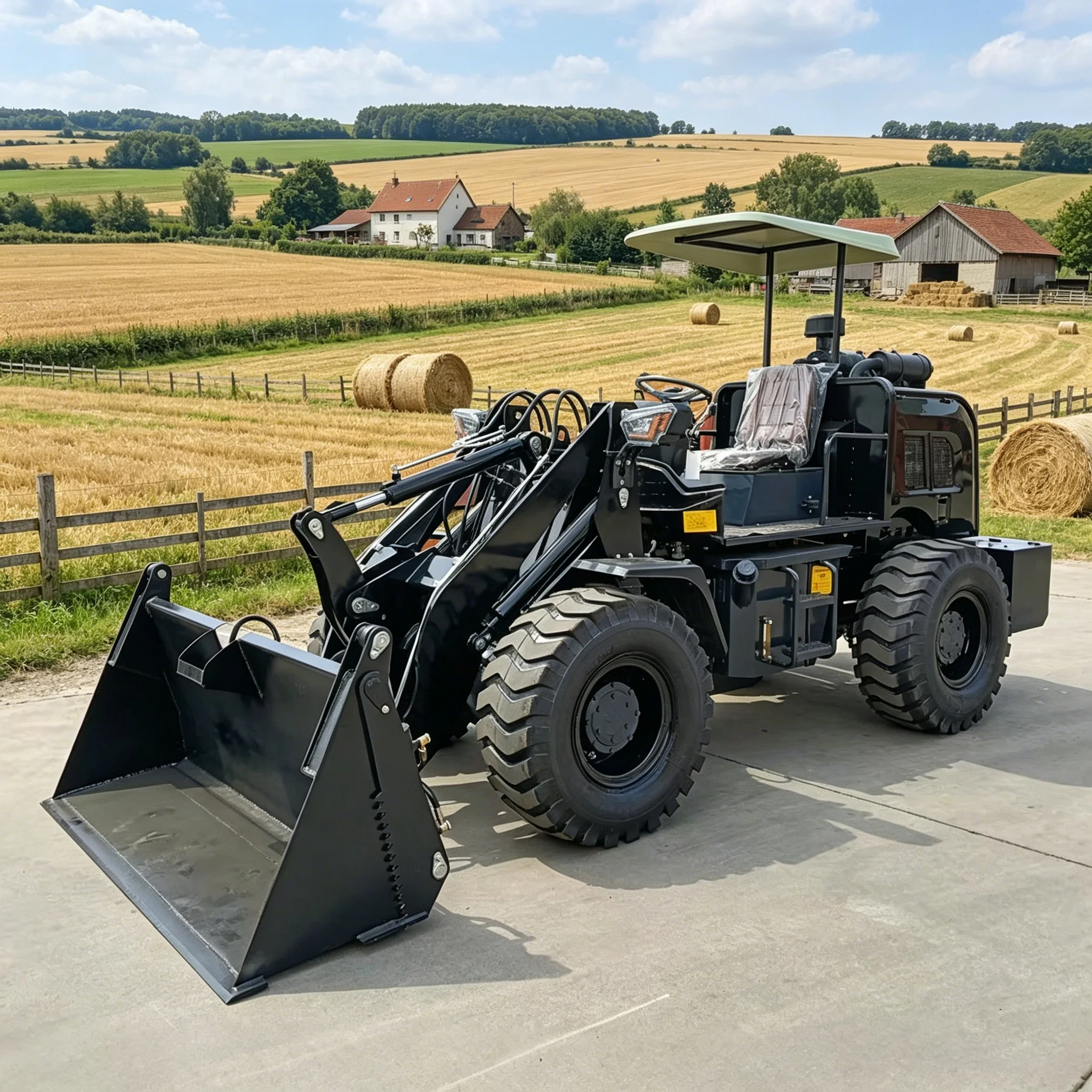 Kostenloser Versand Radlader CE EPA Euro 5 Hydraulischer Hub-Radlader für Landwirtschaftliche Renovierungen Geländegängiger Radlader nach Maß – Detail 2