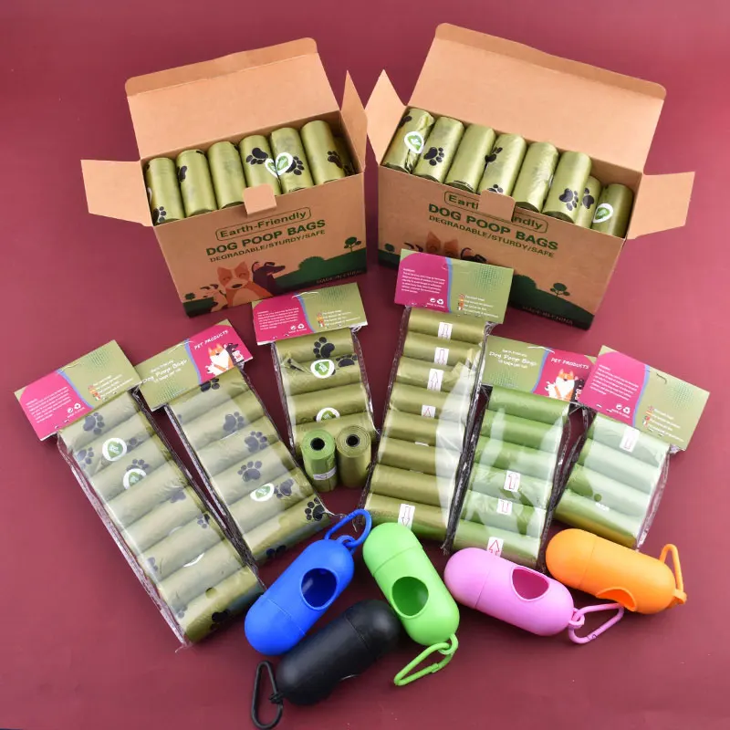1 42 Roll Pet Biodegradable Trash Bag Dog Poop Bags Bulk Scented Poop Bag Degradable Cat Waste Bags