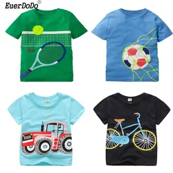 Kinderen Shirts Katoen Kids Tops Cartoon T-Shirt Voor Jongens Meisjes Blouse School Kind Bovenkleding 2024 Baby T-Shirts 2-8 Jaar