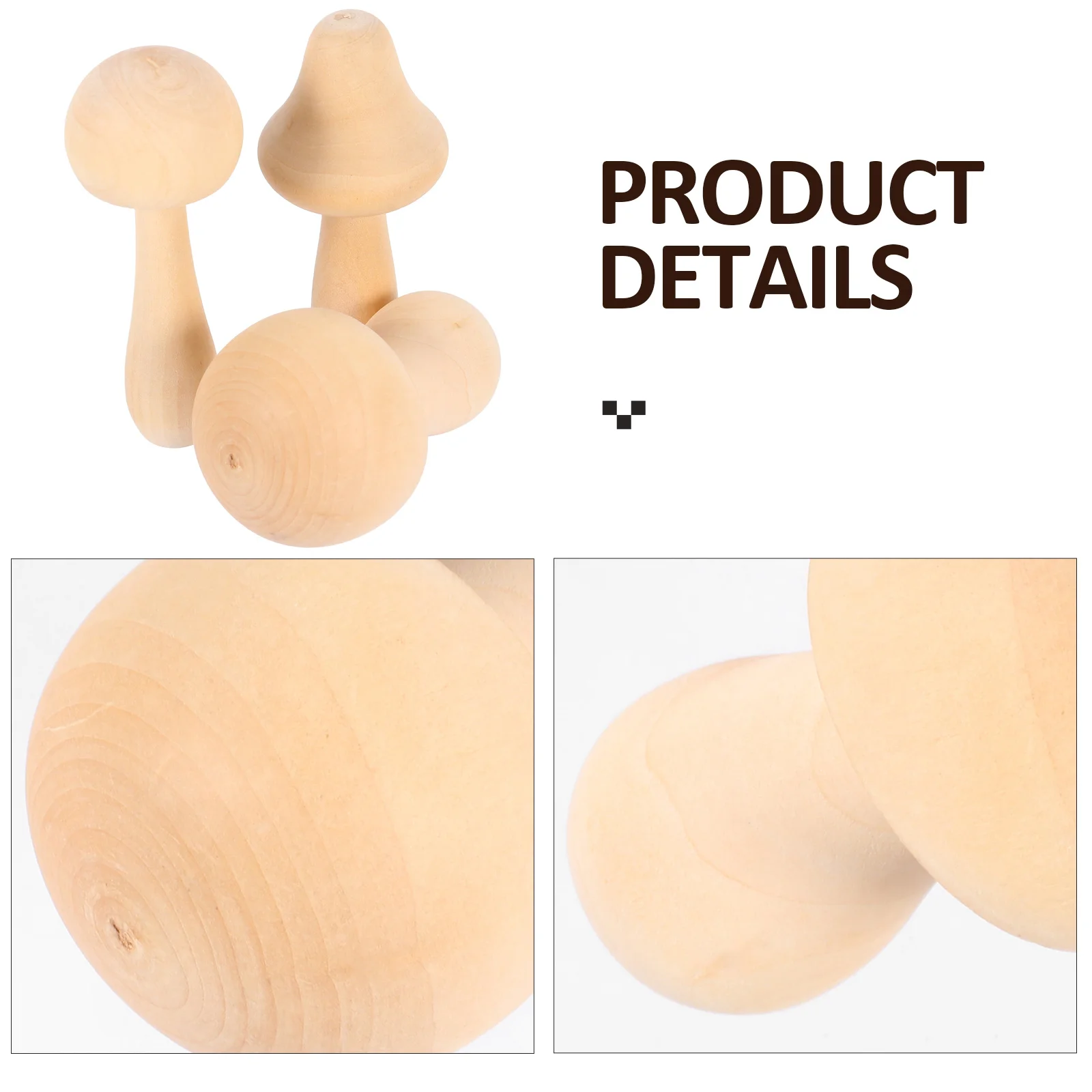 

9Pcs Unfinished Wood Mushrooms Natural Shape for Children Painting DIY Kids Graffiti Wooden Ornament DIY Unfinished Wood
