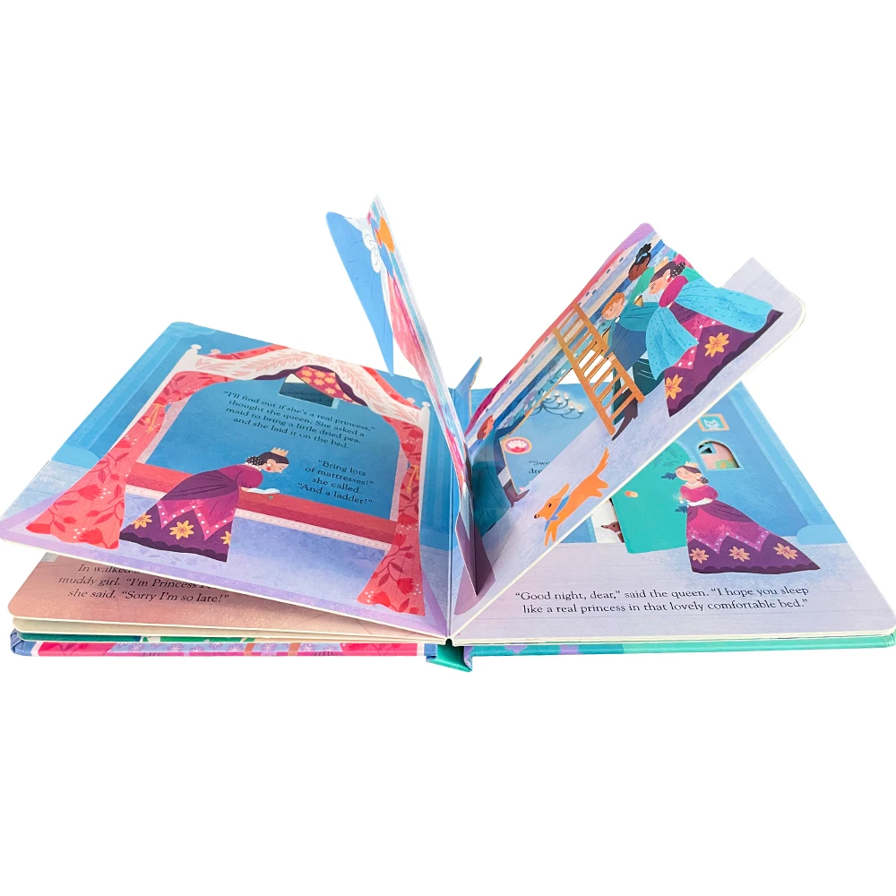 어스본 피프 인사이드 에이 페어리 테일 공주와 완두콩 교육용 영어 그림책 어린이용 3D 플랩 스토리북