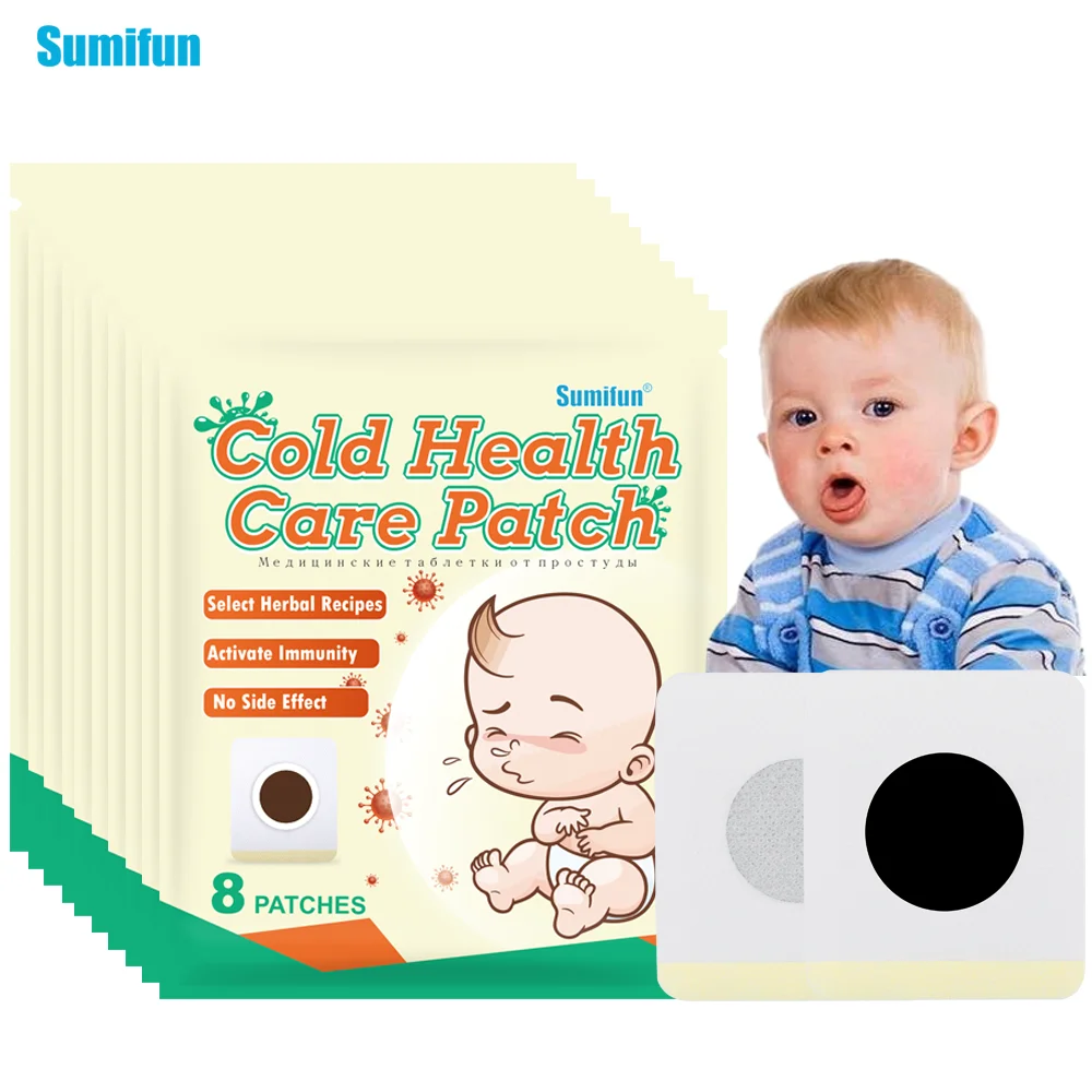 

8/40/80Pcs Sumifun Cold Patch Headache Relief Cold Physical Therapy Medicine Sticker Adult Baby Fever Down Temperature Plaster