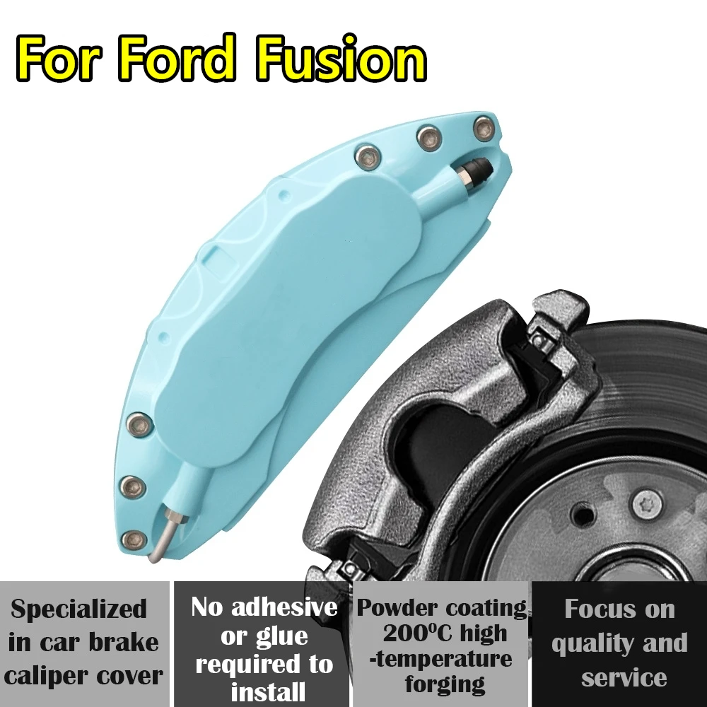 For Ford Fusion Car Brake Caliper Cover Aluminum Alloy Metal Exterior Kit