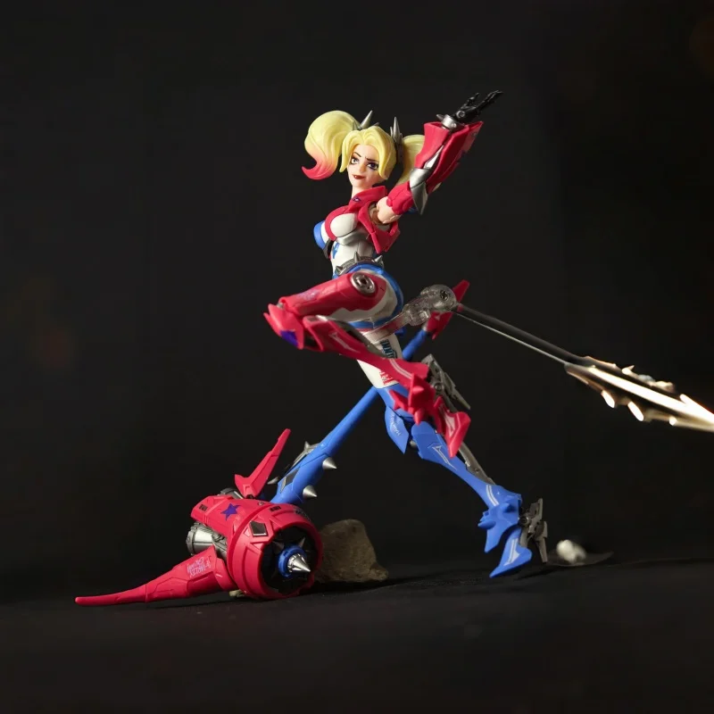 In Stock Original Blokees Champion Class Series Harley Quinn Joint Movable Figure Scale 1/12 Model Toys High Quality Model Gifts view 4