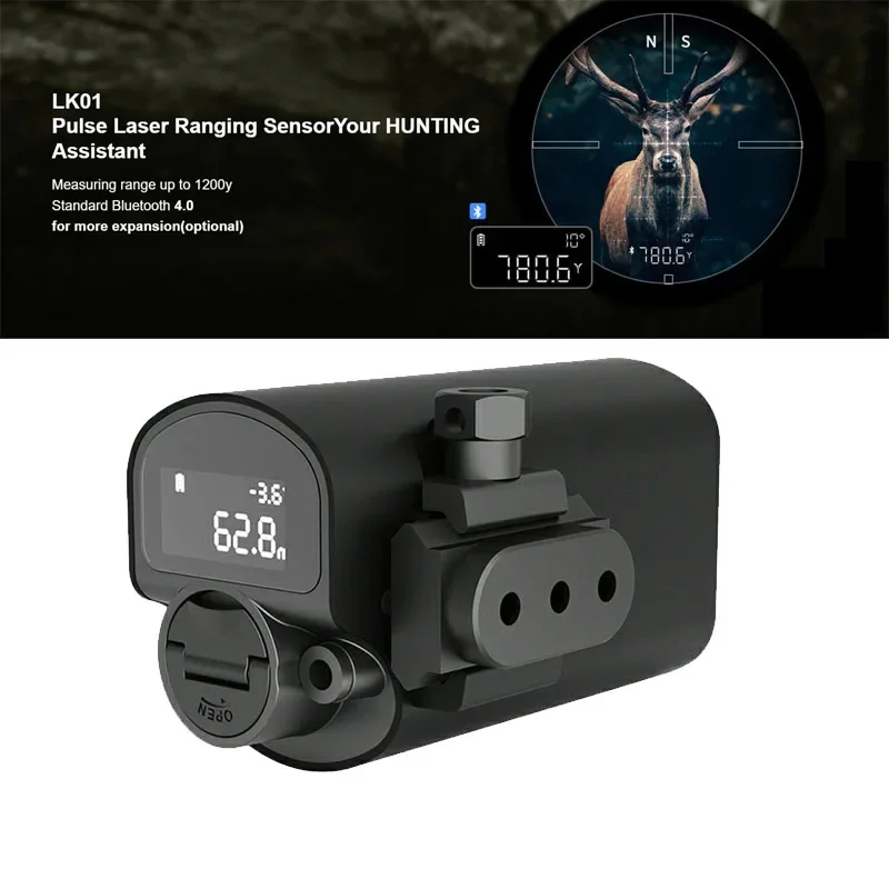 Mileseey LK01 Auxiliary Smart Laser 1200m Rangefinder With TTL Protocol Thermal Assist Night Vision