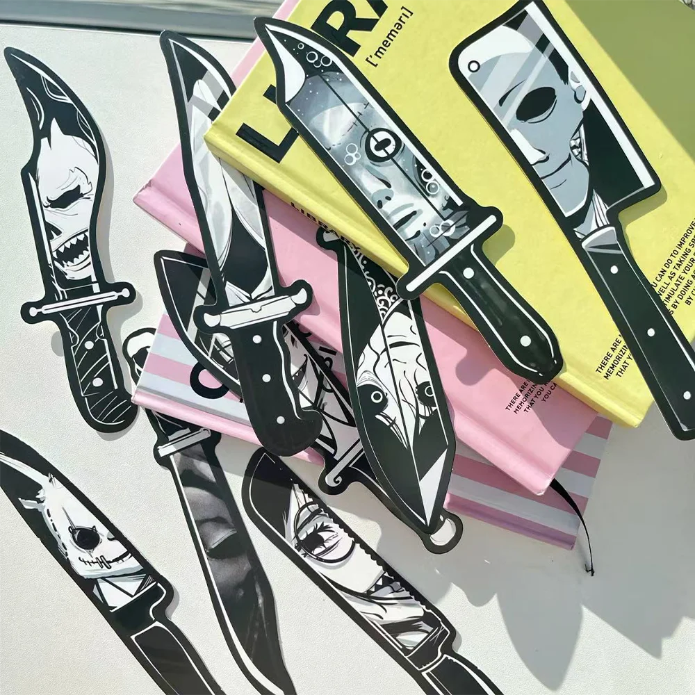 30pcs dagger bookmark horror knife decoration student office reading book labeling paper card DIY creative gift bookmarks