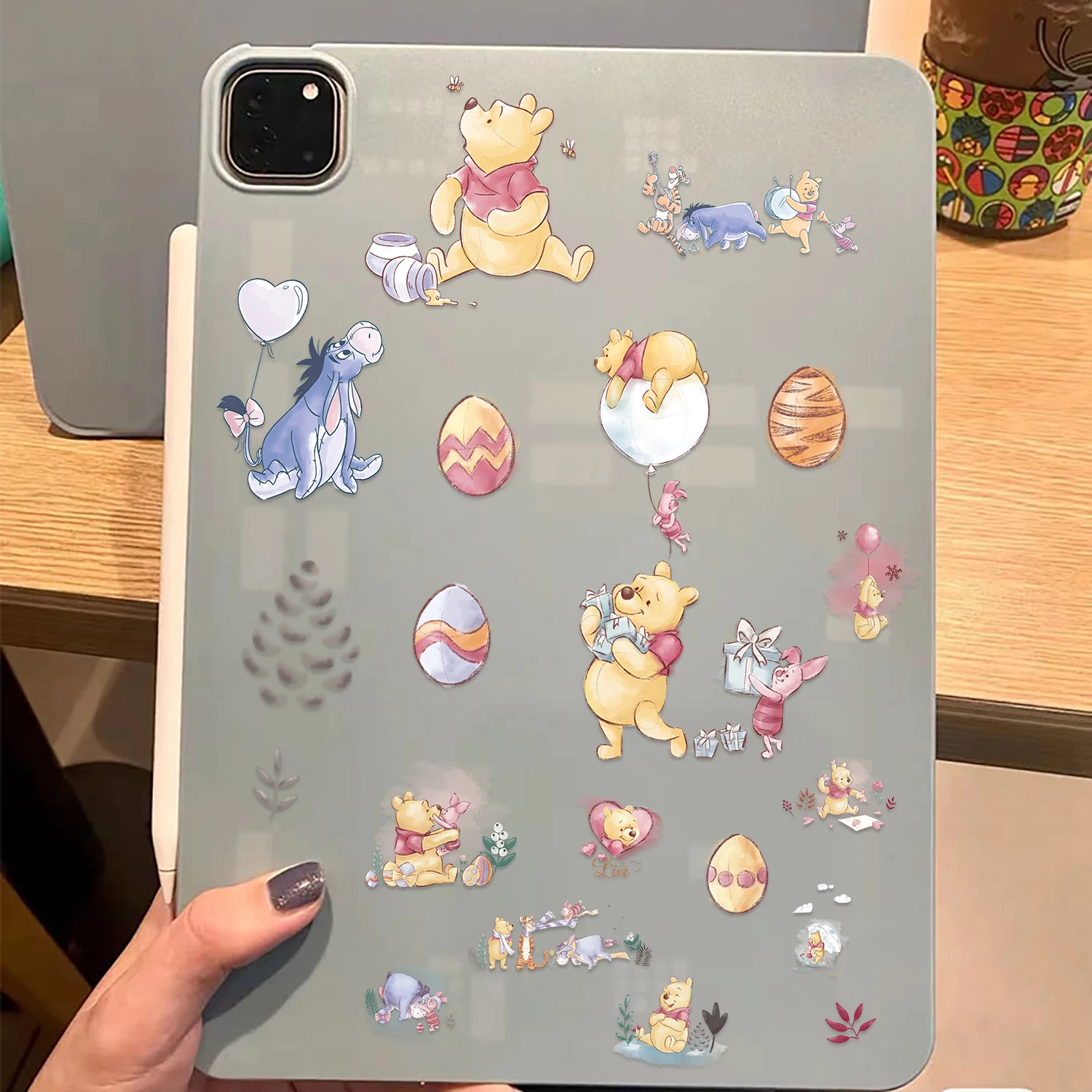 ديزني 8 قطع بوه الدب ملصق مذكرات الكمبيوتر المحمول الأمتعة سكيت الكرتون ملصق متعة الكلاسيكية هدية الديكور #3