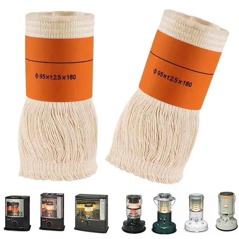 Stove Wick Burn-resistant Kerosene Lamp Cotton Core Portable Heaters Wick Winter Heating Helper Lamp Core For Indoor Outdoor