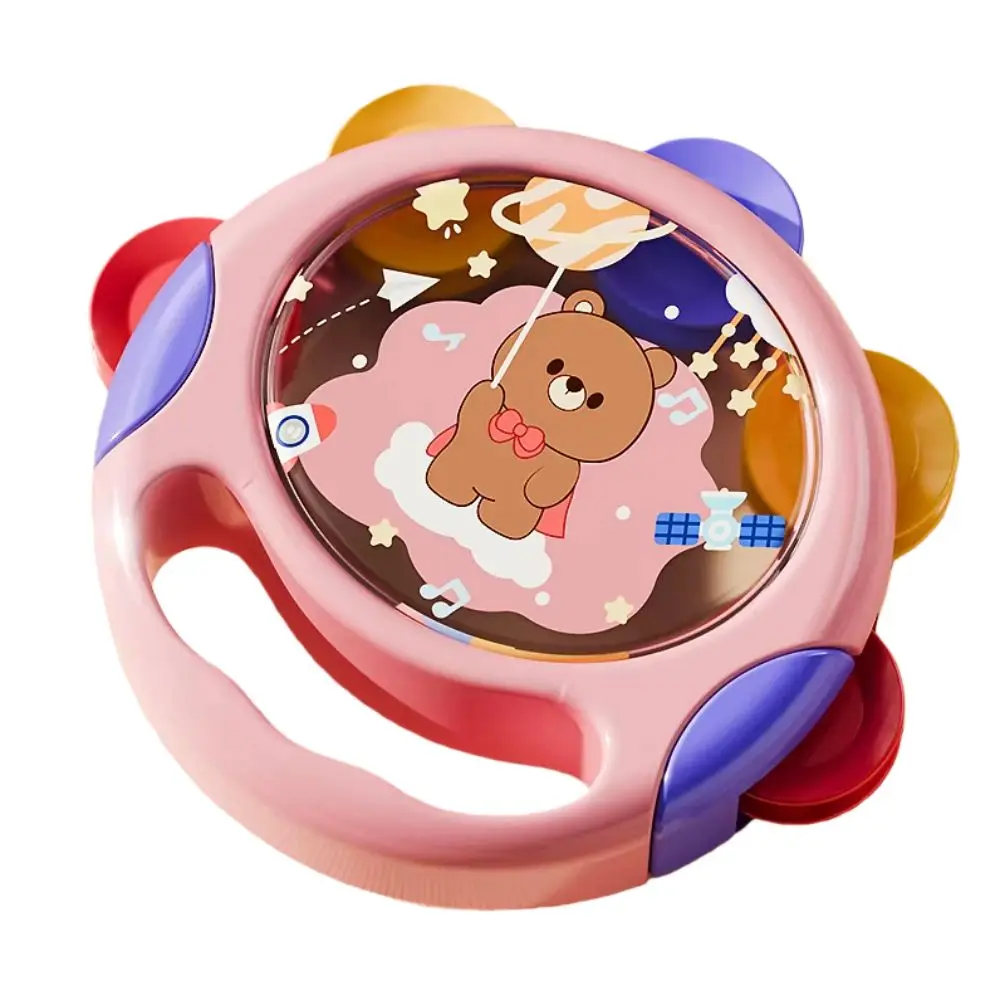 Learning Baby Tambourines Hand Development Clapping Drum Hand-held Drums Cute Cartoon Interactive Percussion Sound