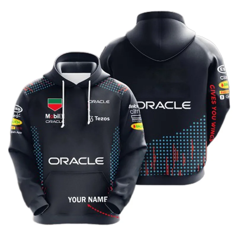 2024 New Arrivals Winter Red Bull and Infiniti Teamline Racing Formula 1 Drawstring 3D Printed Hoodie Contest F1 Racing Adults