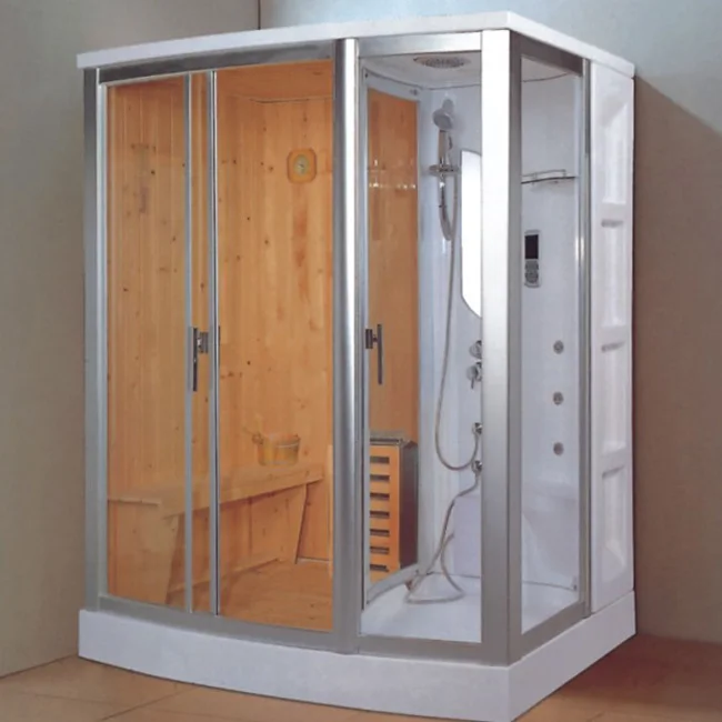 Indoor sauna and steam combined traditional wet sauna room