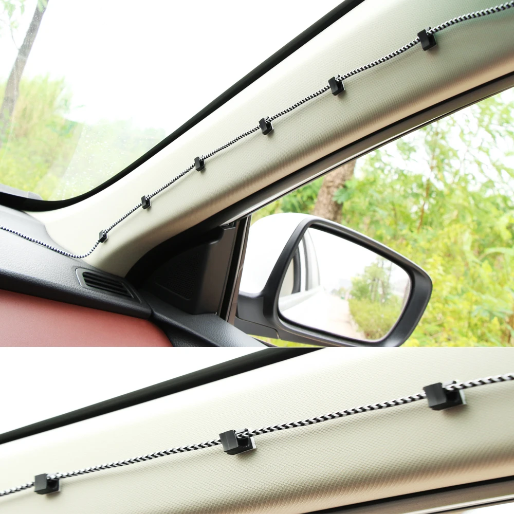 40PCS Car Useful Wires Self-adhensive Fixed Clips Data Cord Tie Cable Mount Car Hook Car Stuff Interior Holder Self-adhesive