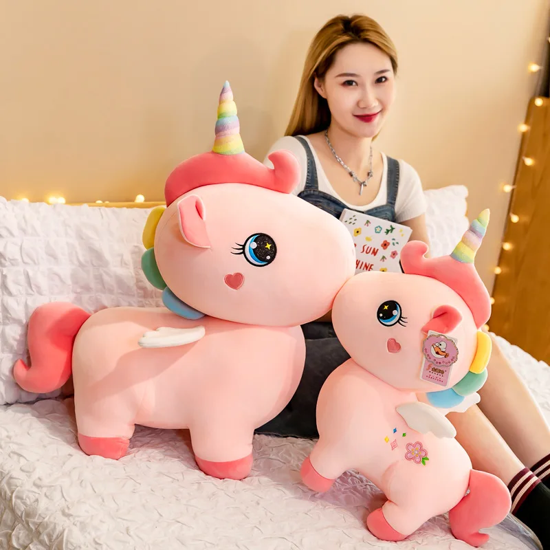 30-40cm Kawaii unicorno Pony bambola peluche bambini regalo di compleanno bambola cuscino/cuscino regalo di natale per la famiglia e gli amici