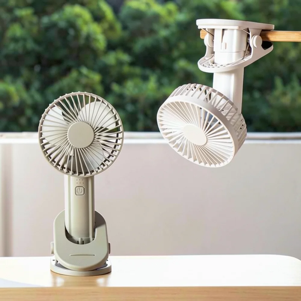 Portable Cooling Fan For Xinjingwei Handheld Clip Desk Cooler USB Rechargeable Quiet Air Mover Student Bedside Home