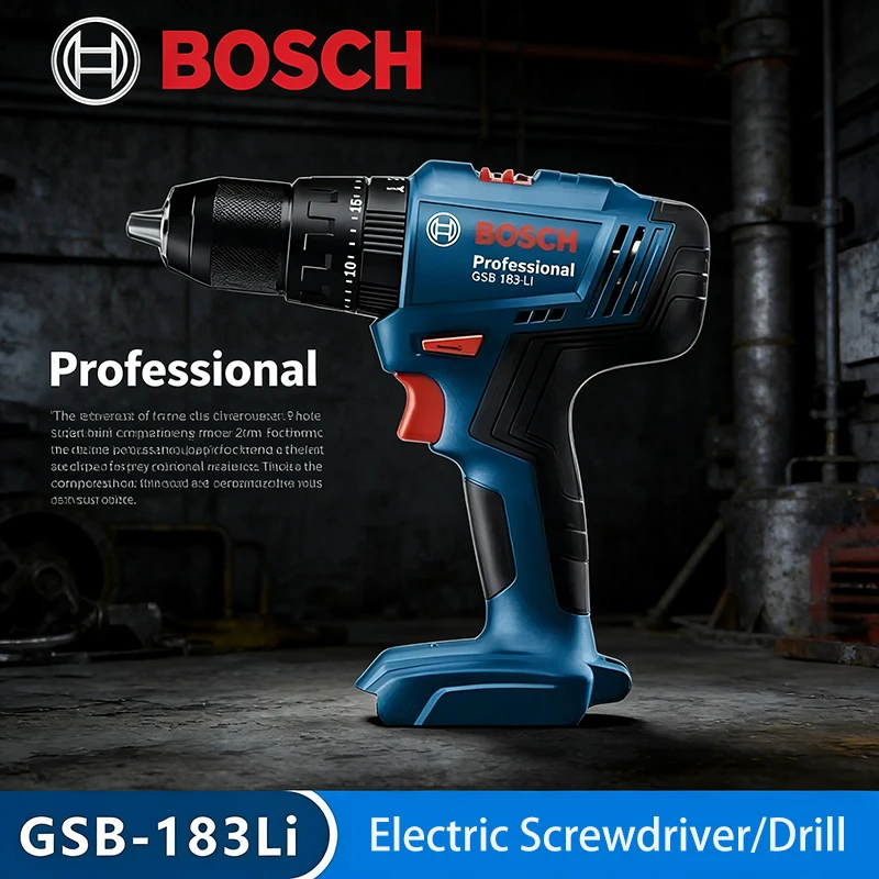 

Bosch GSB183-LI Electric Drill Screwdriver Cordless Brushless Impact Drill Torque Multi-Use Power Tools for Wood Stone Metal