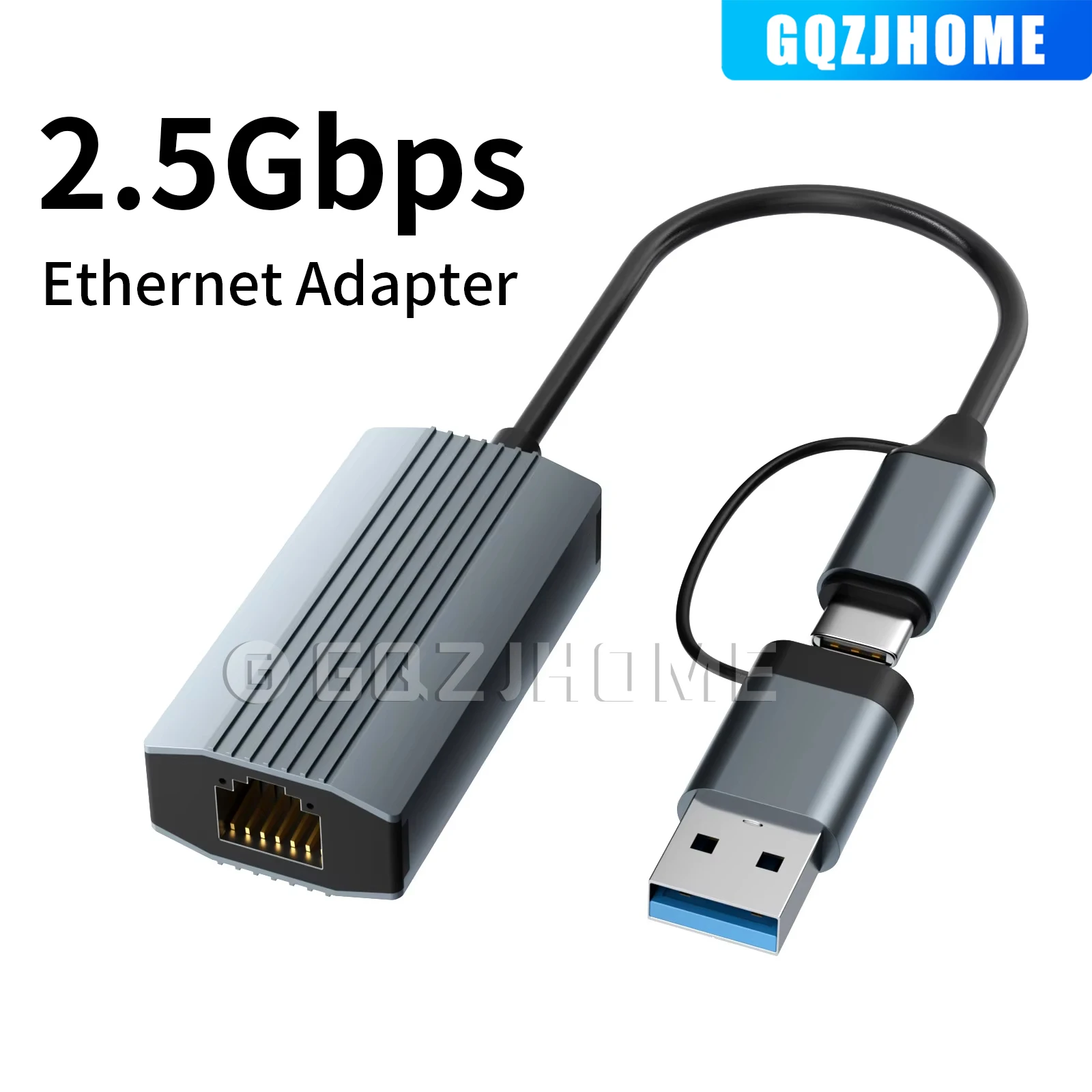 

Ethernet-адаптер 2,5G, 2500 Мбит/с, USB 3.0 и сетевая карта типа C к Rj45 для портативных ПК, NAS-сервера, Windows Mac OS, Интернет