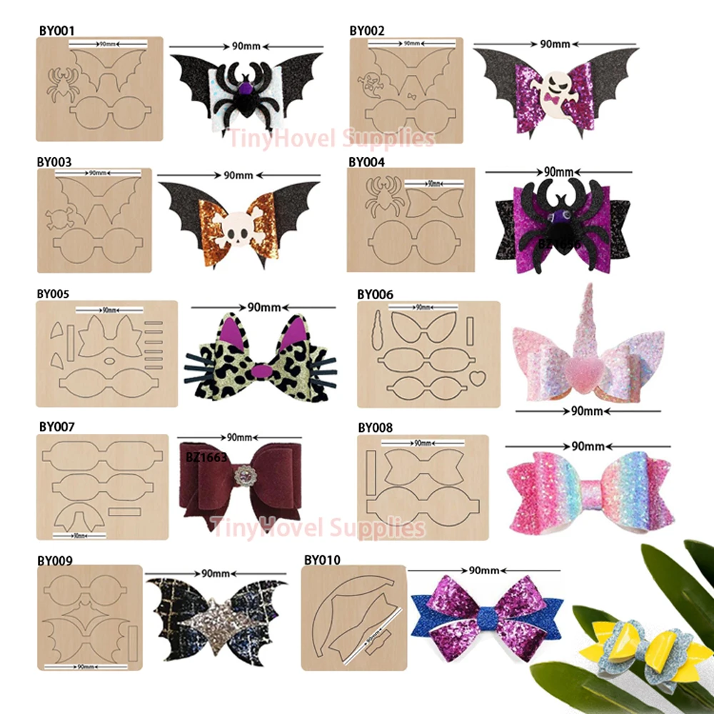 Bow Tie and Butterfly Cutting Dies, Wooden Die Cut, Scrapbooking for Leather, Suit for Common Leather Cutting, Big Shot Machine