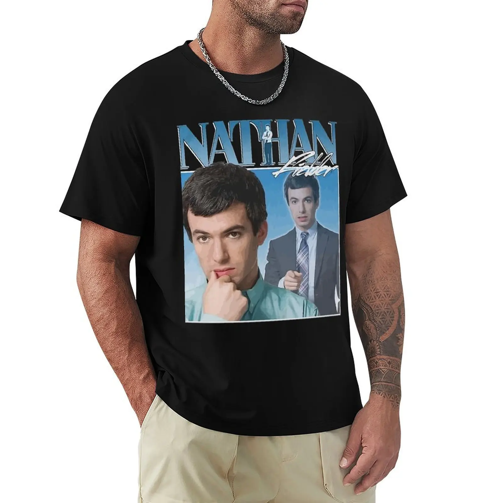 Nathan Fielder 90s Vintage T-Shirt Durable Work Wear T-Shirt