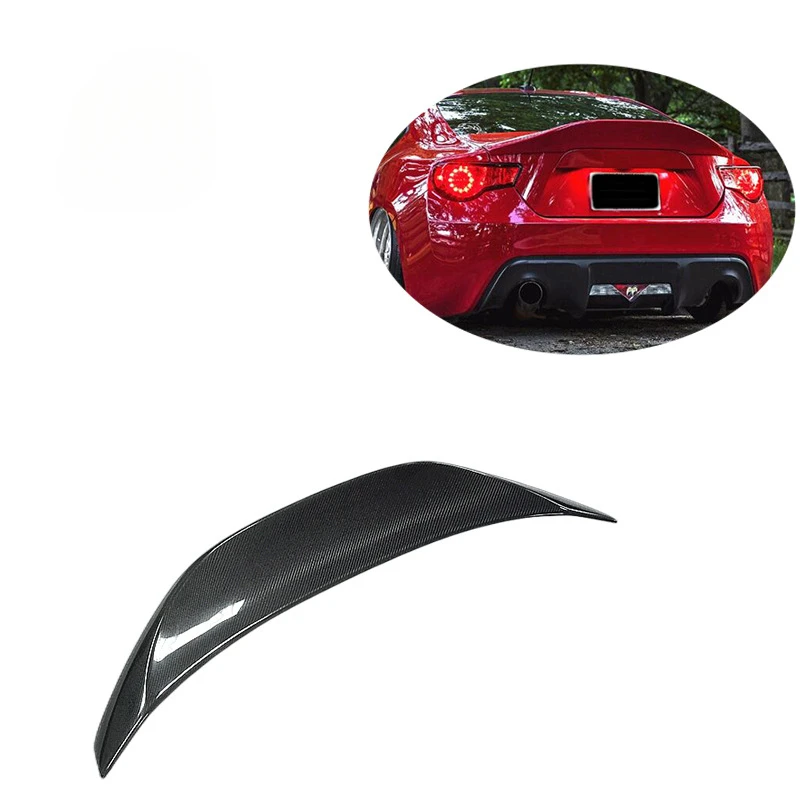 

Подходит для ToyotaGT86 SubaruBRZ LEGSCarbon оптоволоконный спойлер заднего крыла2013+