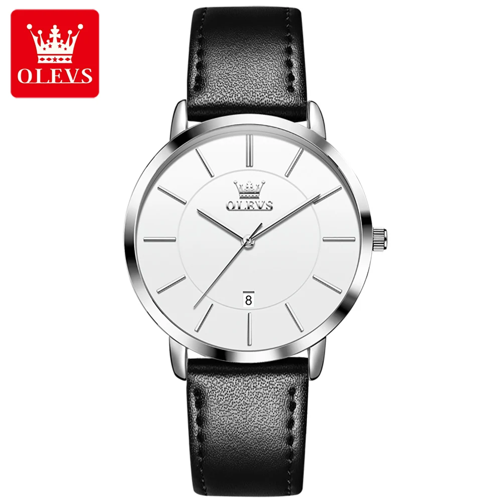 OLEVS الأصلي جديد بسيط امرأة ساعة حزام من الجلد مقاوم للماء السيدات ساعة اليد تاريخ أنيق كوارتز ساعات نسائية Reloj Mujer #2