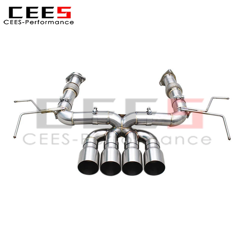 

CEES тюнинг выхлопных труб Catback для Chevrolet CORVETTE C8 Z06 6.2L 2023-2025 выхлопная труба из нержавеющей стали Boska выхлопная система