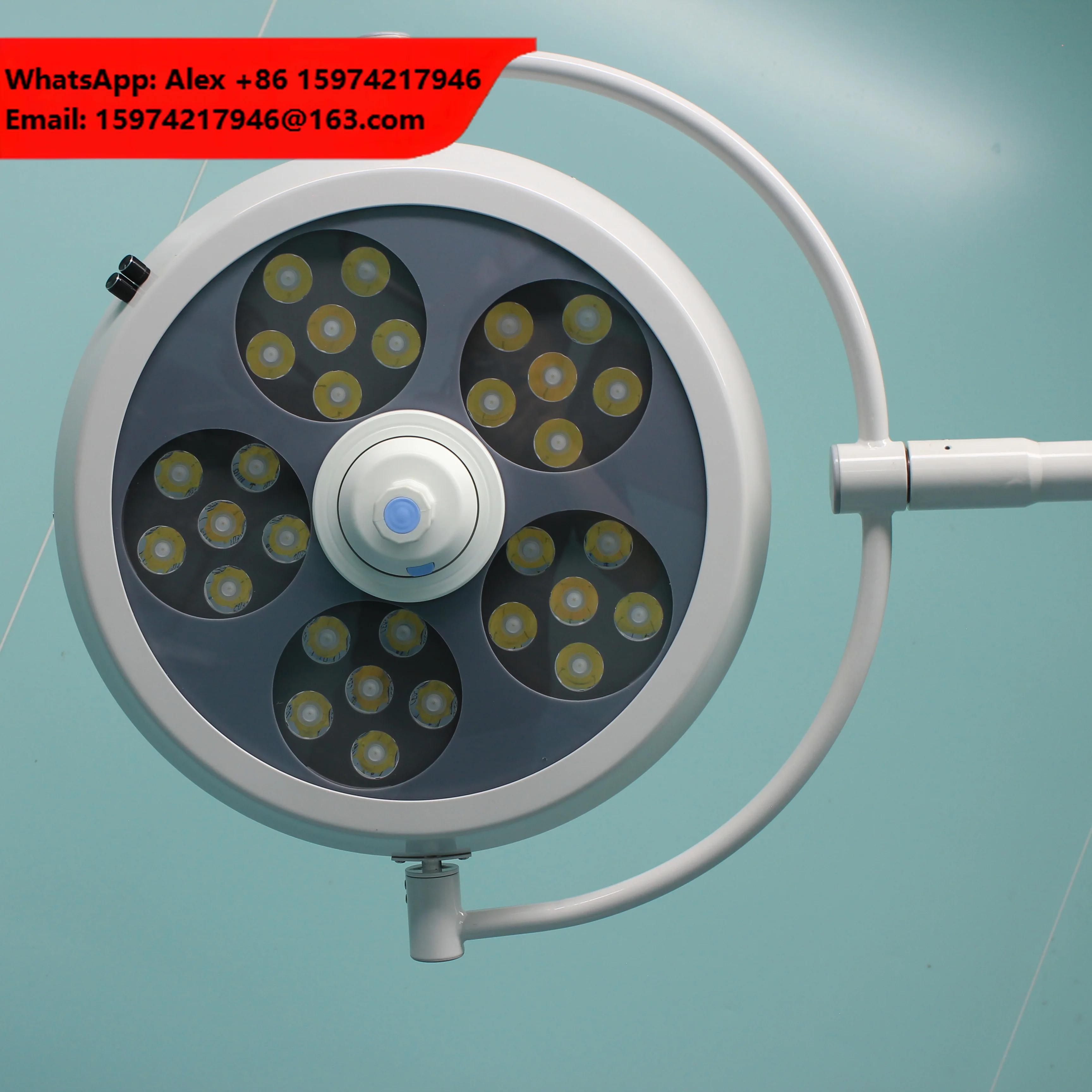 LKLED-500 Five Holes Vertical Operation Lighting Electric Surgical Lamp Single Dome Mobile Operating Lamp Shadowless Lamp