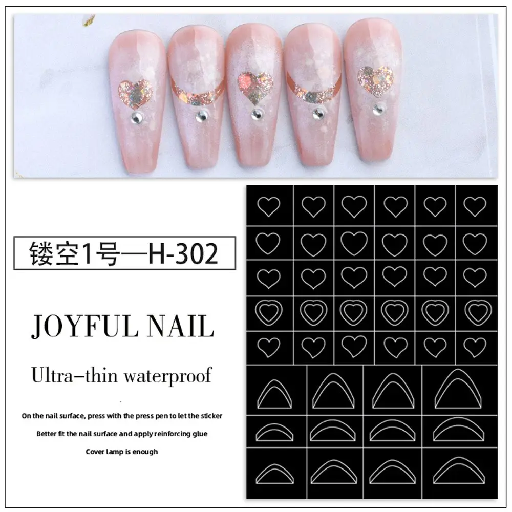 Sliders Manicure Accessories Nail Art Airbrush Stencils Nail Art Template Fun Prints Decals Nail Stamping Stickers