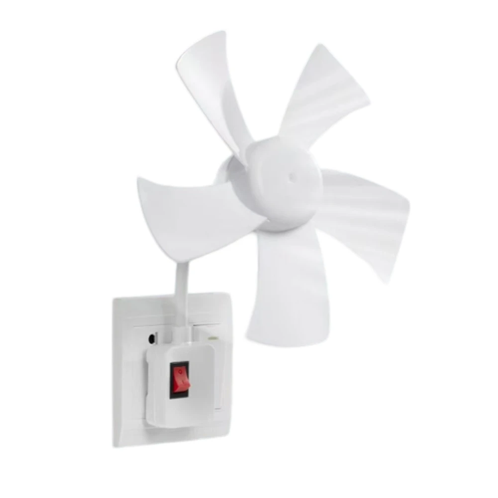 Socket Fan Portable Plastic Cooling Fan Brushless Motor For Mini Fan EU Standard Quiet Powerful Airflow Ceiling Fan For Student