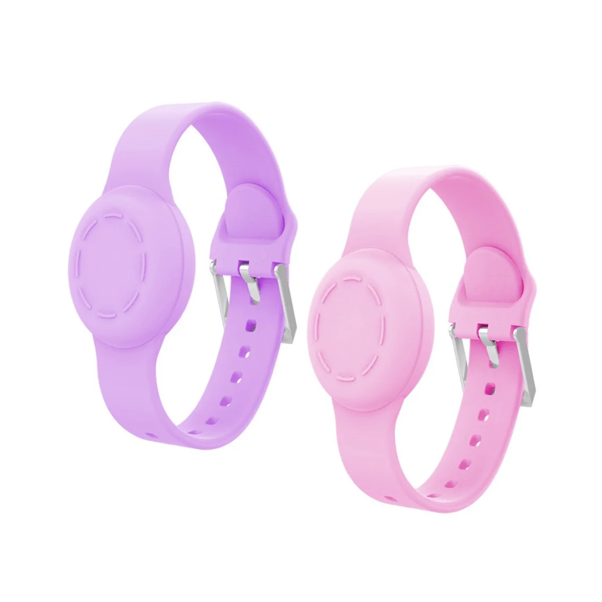 Waterproof for Air Tag Bracelet for Kids, Silicone for Air Tag Hidden Wristband Kids, for Apple AirTag Watch Band (B)