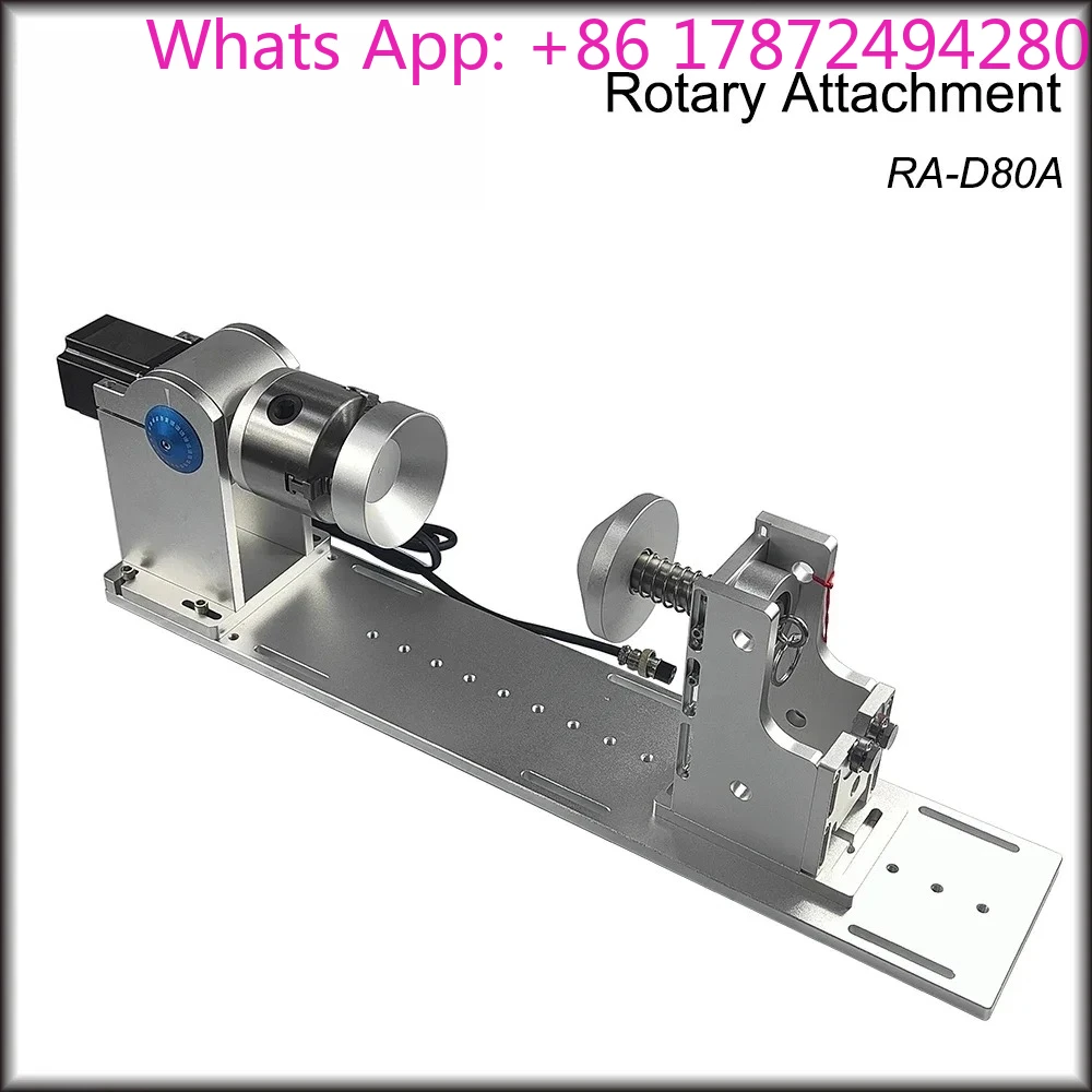 Rotary Axis 3jaw Worktable Chuck D80A & Activity Tailstock Indexing Head for CNC  Marking and Engraving Machine