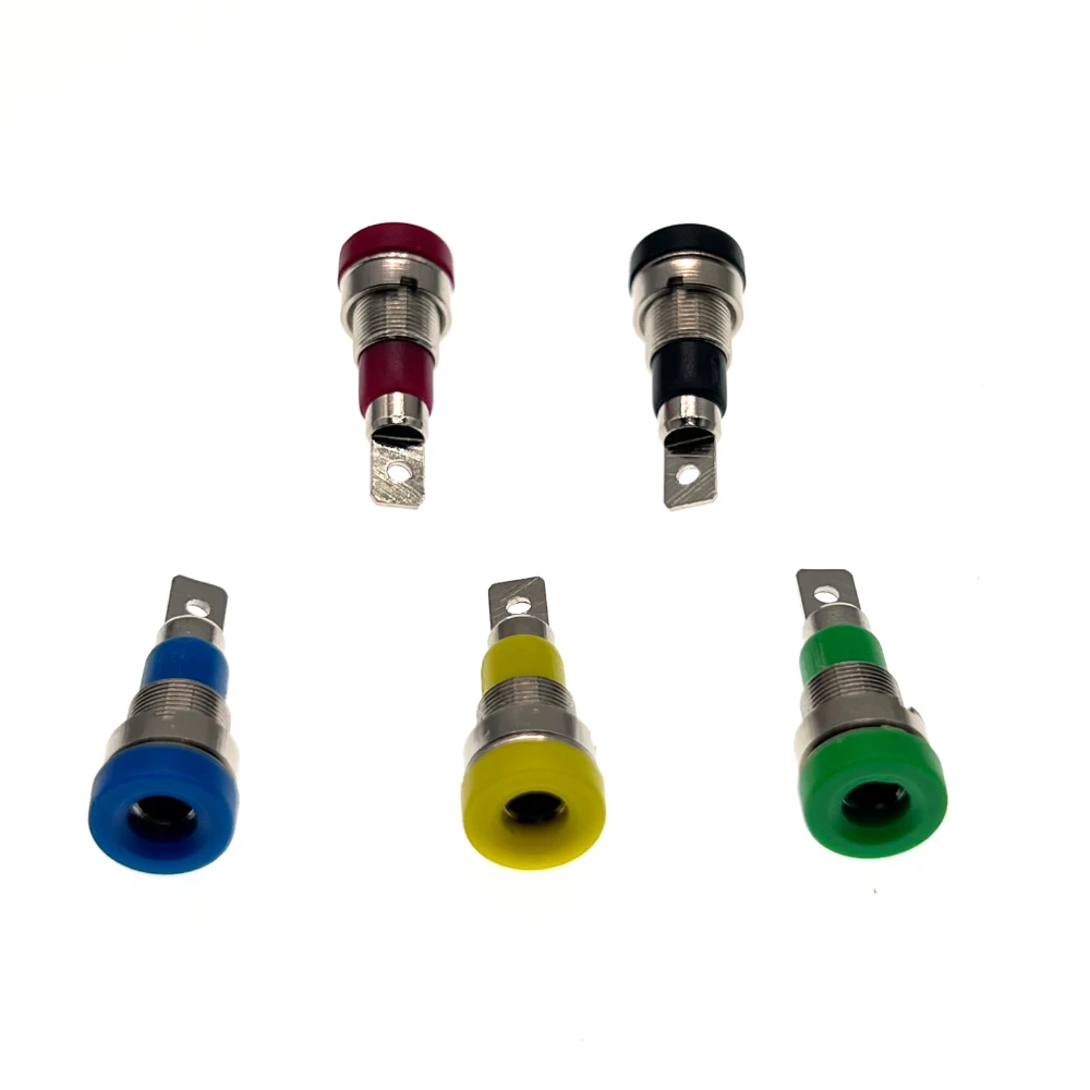 

5PCS 4MM Binding Post Banana Socket panel mount Test Probe connector Female Jack Socket Plug Wire Connector