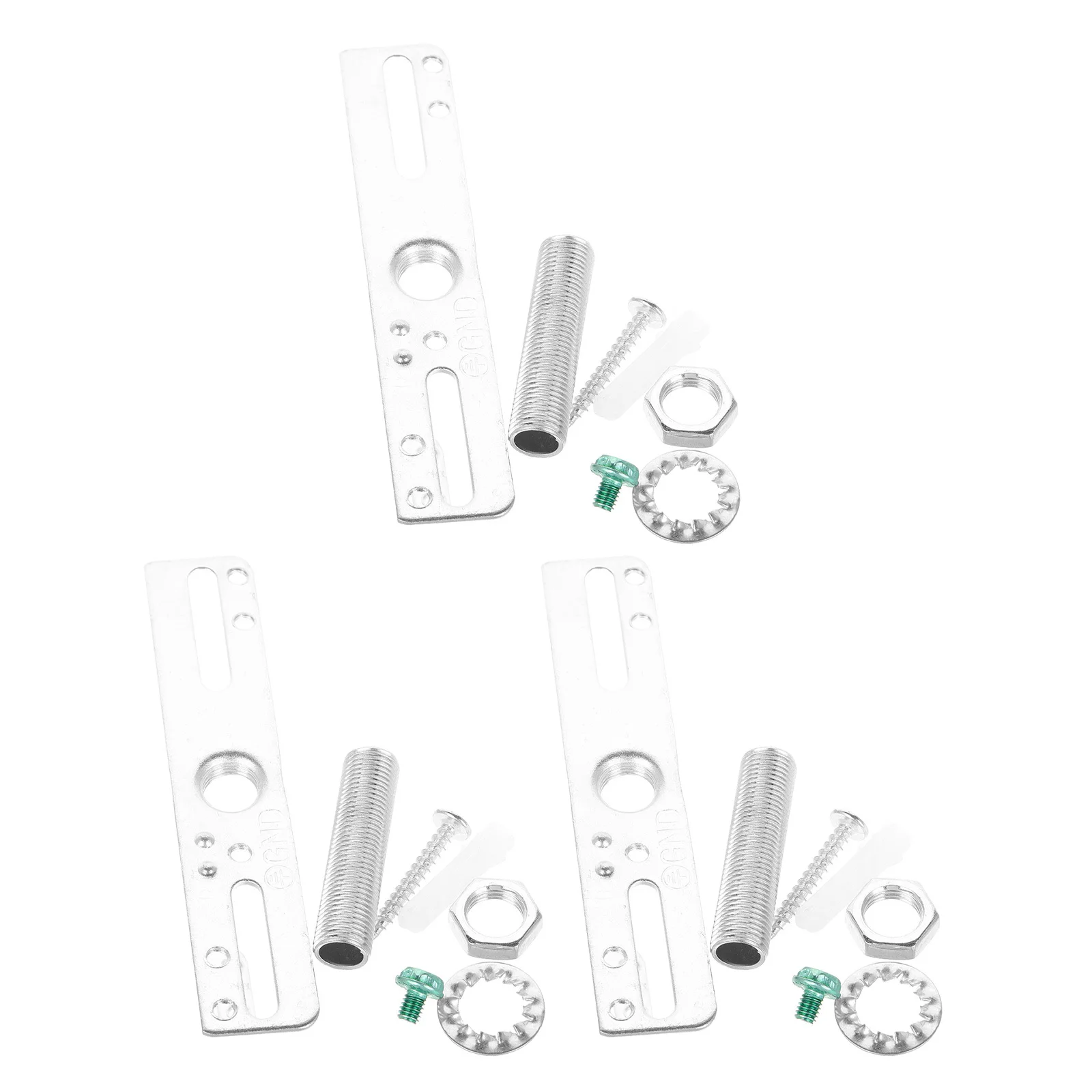 3 set Metal Ceiling Bracket 3 Sets Light Fixture Mounting Hardware Ceiling Light Mount Plate For Indoor Outdoor Lamp