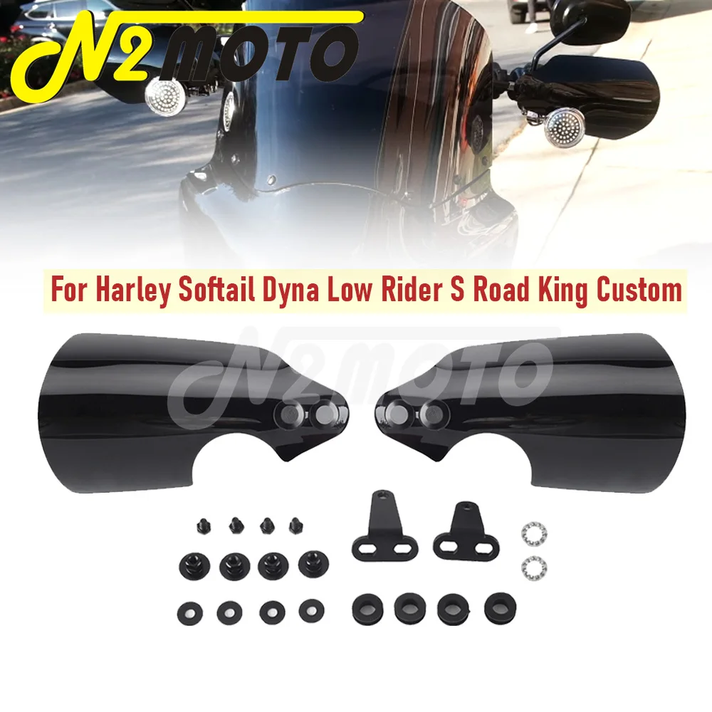 Motorcycle Hand Guard For Harley Dyna Fat Bob Switchback Wide Glide Low Rider S Road King Custom Softail Breakout CVO/SE 2007-17