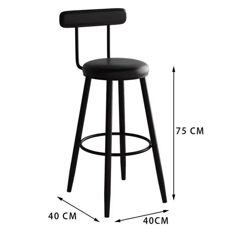 Nordic Luxury Bar Stool Modern Aesthetic Elegant Home Beauty Bar Chairs Comfortable Minimalist Modern Bar Stools Furniture